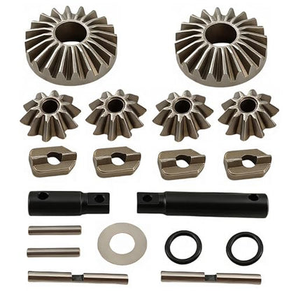 Steel Center Differential Gear Kit 8989 for 1/10 Maxx 1/8 Maxx Slash 6S RC | CNC Metal,Heavy Duty,Central Transmission,High Strength,Wear Resistant,Precision Fit,Durable,Drivetrain Upgrade,RC Parts