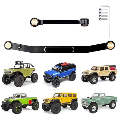 Hobbypark SCX24 Steering Links Aluminum Steering Linkage Set Steering Rod Tie High-Tightening Link for Axial SCX24 Upgrades