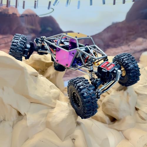 furitek Limited Edition Titan Buggy 18 – RTR Titanium Purple Edition w/Active Pro 4WS & Micro Tesla DigiBoard - Remote Control Car RC Cars for Adults (Purple) - color: Purple