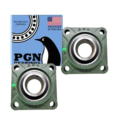 PGN UCF209-28 (2 Pack) Square Flange Bearing 1-3/4" Bore - size: 2, style: UCF209-28