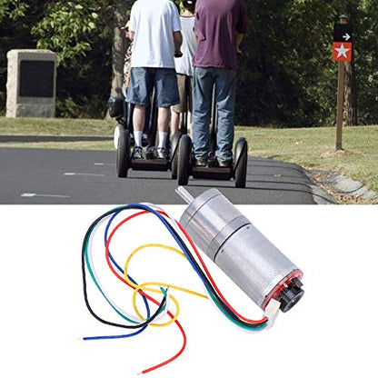 Gear Motor DC Geared Motor GA25 370 Brush Copper Stainless Steel Metal High Torque Speed Reduction Reversible for Robot Car Smart Devices DIY Users (DC12V 300RPM) - size: DC12V 300RPM