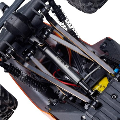 2PCS Hard Steel Extended Longer Drive Shafts with D Shaped Hole for Axial AX24 XC-1 (Match Upgraded Extended Chassis Suspension Links) - style: Longer Drive Shafts
