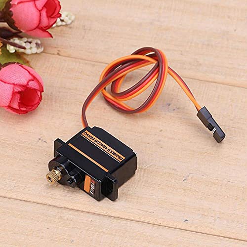 RGBZONE 4Pcs ES08MA II 12g Mini Metal Gear Analog Servo Shockproof Stable Machine Compatible for RC Model - size: ES08MA II