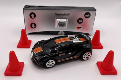 Mini RC 1:58 Scale Small Pocket Portable Micro Racing Car Can Miniature Coke Can Upgraded 2.4G Wireless Radio Remote Control for Multi-Users (Qty. 1 = 1 Can) (Bugatti) - color: Bugatti