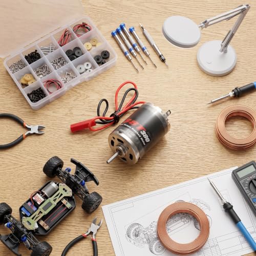 RC Brushed Motor,380 38 Turn High Torque Brushed Motor with JST Plug for 1/16 RC Car Ship Model