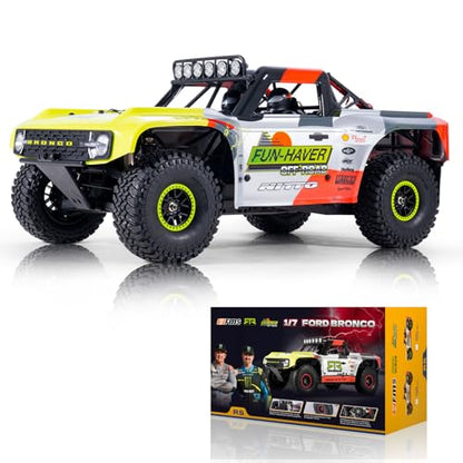 FCXㅤ FMS 1/7 Ford Bronco U4 S RTR EB RC Truck, Hobby RC Crawler with Brushless Motor & ESC, Remote-Controlled Lighting, Up to 80km/h Speed (2024) - style: 24