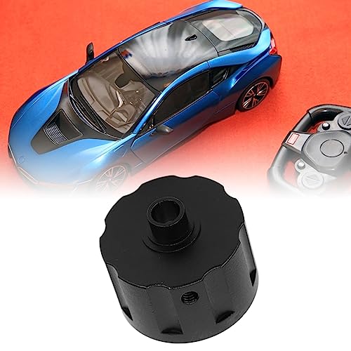 RC Car Differential Case Aluminum Alloy Differential Housing Replacement Kit for 8 Remote Control Vehicles Enhanced Durability Reduced Design Easy Installation (Black) - color: Black