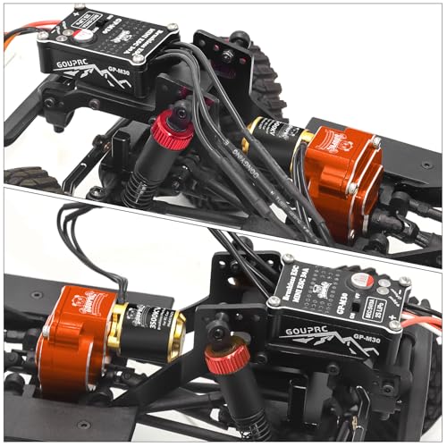 GOUPRC 1621 3500KV Brushless Outrunner Motor with Transmission & Upgarde 30A Brushless Esc for Redcat Ascent 18 1/18 RC Crawler Upgrade