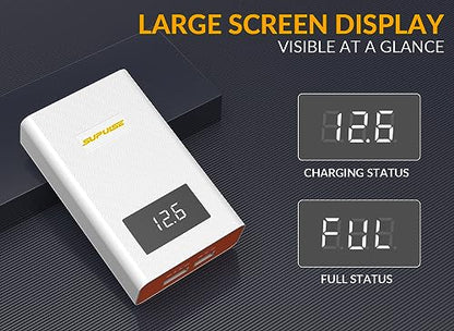 40W Lipo Balance Charger for 3S 4S RC Battery | LCD voltage display, overcharge protection, Quick Charge Compact RC LiPo Charger Discharger for RC car/boat/airplane