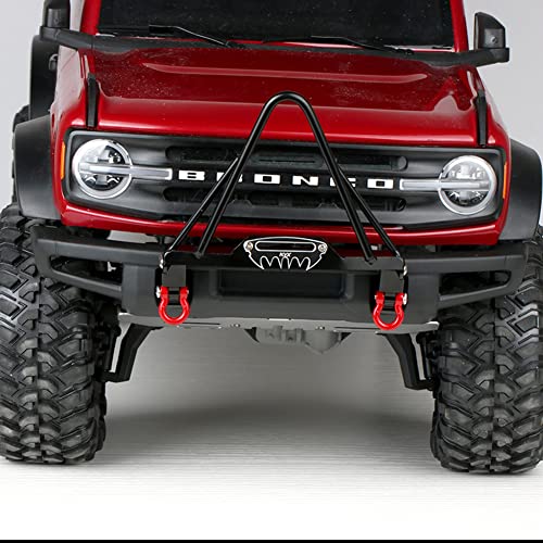KYX Racing Metal Front Bumper Upgrades Parts Accessories for 1/10 RC Crawler Car Traxxas TRX4 2021 Bronco