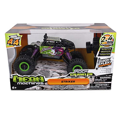 Mean Machine 1/16 R/C Rock Crawler Series [2.4GHz] Rock Crawler Striker, Innovative Suspension System, Powerful Motor, Grippy Tires, 150-foot Range, Pistol Grip Controller, Real time 4x4 - style: Modern