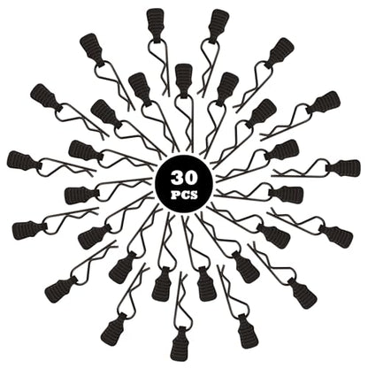 30 Pieces 1mm Universal RC Body Clips with Pull Tabs Car Clip Pins M001 for 1/14 1/16 1/18 Scale H16BM H14BM Compatible with Redcat HPI Himoto HSP Exceed Truck Buggy - color: 1.0mm