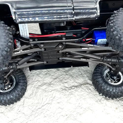 High Clearance 4 Links Set Aluminum Linkage for Traxxas 1/18 TRX4M K10 F-150 Upgrade Parts RC Crawler Car (Titanium) - color: Titanium