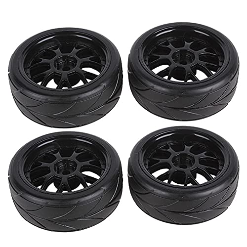 Y Shape Wheel Rim&Tires Replacement for HSP 1:10 On-Road RC Flat Racing Car 20106 Pack of 4