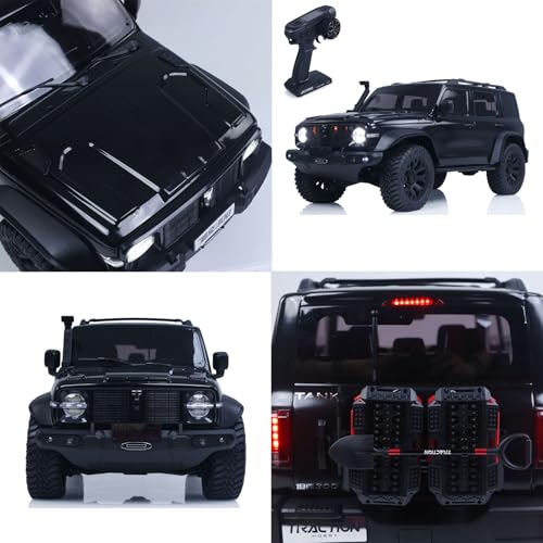 TOUCAN RC HOBBY 1/8 Tank300 Competitive Edition RC Rock Crawler 4WD 2WD Electric Car Remote Control Off Road Vehicle Axle Lock for Adult - color: Black