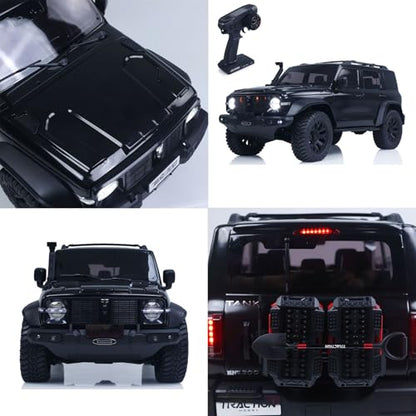 TOUCAN RC HOBBY 1/8 Tank300 Competitive Edition RC Rock Crawler 4WD 2WD Electric Car Remote Control Off Road Vehicle Axle Lock for Adult - color: Black