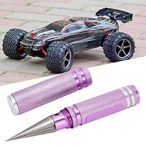 0-14mm Universal RC Reamer Hole Puncher, RC Body Reamer Tool with Sleeve and Curved Scissor Drills Set, Adjustable Hole Saw for RC Car Truck Tank Drone Body Shell Mounting (Purple) - color: Purple