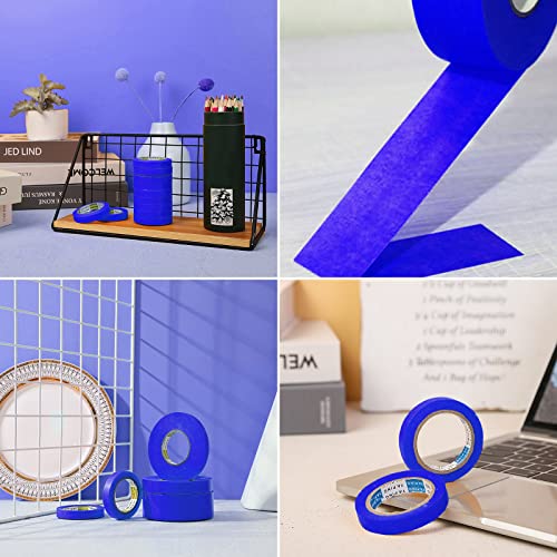 6 Rolls Fine Line Tape 1/16, 1/8, 1/5, 2/5, 1/2, 3/4 Inch x 55 Yard Fineline Masking Tape Painter Adhesive Automotive for DIY Car Auto Paint (Blue, Mixed Sizes) - color: Blue, size: Mixed Sizes