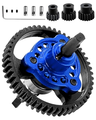 Hardened Steel 52T Slipper Clutch Eliminator Upgrades Part for Slash 4X4/VXL Stampede 4X4/VXL Rustler 4X4/VXL,52T Spur Gear with Pinions Gears Set (15T 17T 19T) Hops up,#6878,Navy Blue - color: Navy Blue(52T)