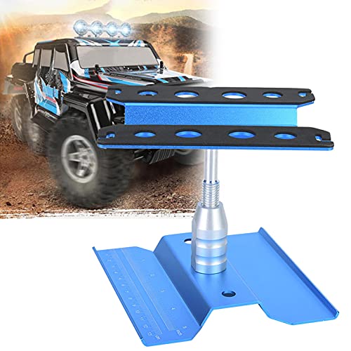 Car Repair Station, Rotation Assembly Platform Work Stand with Strong Professionalism and Adjustable Height for 1/8 1/10 RC Model Car(Blue)