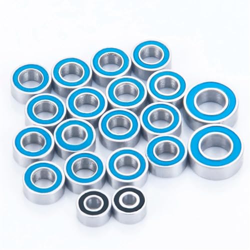 Sealed Bearing Compatible with Axial SCX24 for 90081 AXI00001 AXI00002 AXI00004 AXI00005 AXI00006 1/24 RC Crawler Car 20PCS Steel Ball Bearing Set