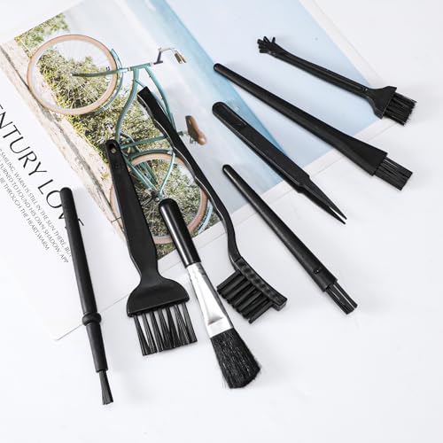 8 Pcs Anti Static Electronic Dust Cleaning Brushes Anti Static Brush | Mini Keyboard Cleaning Brushes Kit, for Laptop Computer Keyboard Motherboard Camera Small Space Car Lab