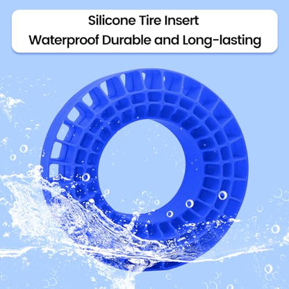 OGRC Silicone Rubber Tire Inserts Foam Fit 1.9 Wheel Tires 1/10 Crawler Accessories (Blue) - color: Blue