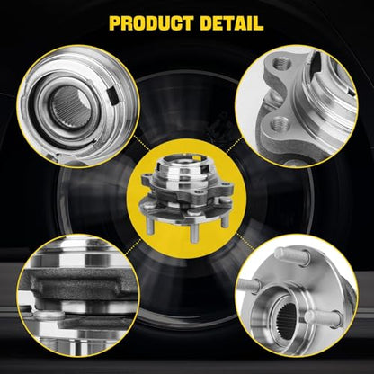 513296 2PCS Front Wheel Hub and Bearing Assembly 5 Lug | Compatible with Nissan Altima 07-18 Maxima 09-23 Murano 15-18 Pathfinder 13-20, Infiniti JX35 2013 QX60 14-20 QX50 19-21