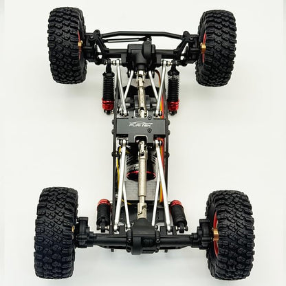 furitek Terra COMP – 1/18 RTR Crawler - Remote Control Car, RC Rock Crawler 1/18 Scale w Carbon Fiber Chassis n 2-in-1 Outrunner Brushless System for Adults, RC Hobbyists (Orange (w Digiboard)) - color: Orange (W Digiboard)