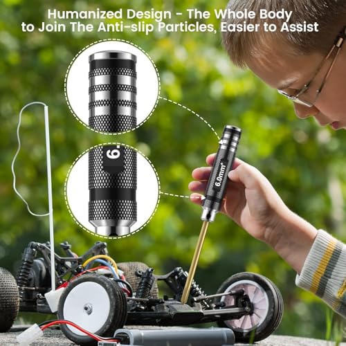 Car Tool Kit - 16pcs Screwdriver Tool Set Includes Flat, Phillips, Hex, Titanium Steel Tool Set Hex Driver Set Tool Kit with Tools Storage Bag for Remote Control Car Drone Helicopter Models - style: 16pcs Screwdrivers