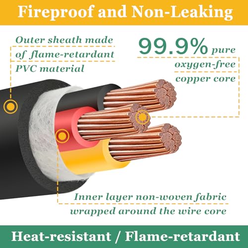 12 Gauge Wire 3 Conductor,12 AWG Electrical Wire Stranded PVC Cord Oxygen-Free Copper Cable,26FT 3 Core Pure Copper Flexible Cable Wire for LED Lamp Lighting Strips Automotive (12AWG-3C, 26FT)… - size: 26FT, style: 12AWG-3C