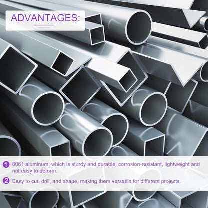 DMiotech 3Pack (8mm OD x 5mm ID) 6063 Aluminum Round Tube 300mm Length Industry Metal Tubing for Machinery Frame Construction DIY Projects - size: 8mm x 5mm x 300mm