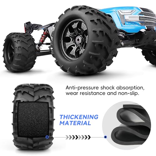 PreGlued 1/8 RC Monster Truck Buggy Wheels and Tires 17mm Hex with Foam Inserts for Traxxas Maxx Tmaxx E-Revo 2.0 3.3 Arrma Kraton Typhon 6S HSP HPI Savage Flux Redcat Kaiju