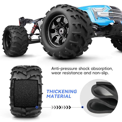 PreGlued 1/8 RC Monster Truck Buggy Wheels and Tires 17mm Hex with Foam Inserts for Traxxas Maxx Tmaxx E-Revo 2.0 3.3 Arrma Kraton Typhon 6S HSP HPI Savage Flux Redcat Kaiju
