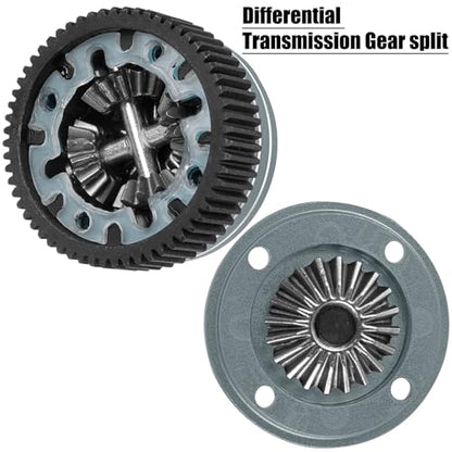 RC Upgrades Part for 1/10 Slash/Rustler/Stampede/Bandit 2WD(VXL),48P 86T Spur Gear&Slipper Clutch&Differential Transmission Gear&Slipper Rebuild Kit&Pressure Plate Hops up,Titanium - color: Titanium-48P&86T