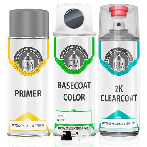 ERA Paints 47C - Polymetal Gray Metallic for MAZDA Exact Match Automotive Touch Up Paint Spray - 2K Premium Kit - style: Spray - 2K Premium Kit