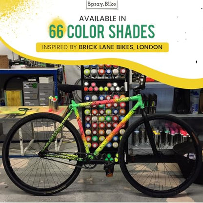 Spray.Bike Spray Paint - Ariel (Bright Mint Green) | Designed Mainly for Bicycles | Multi-Use Acrylic Spray Paint for Metal, Plastic | High Coverage Bike Paint, 400ml - color: Ariel