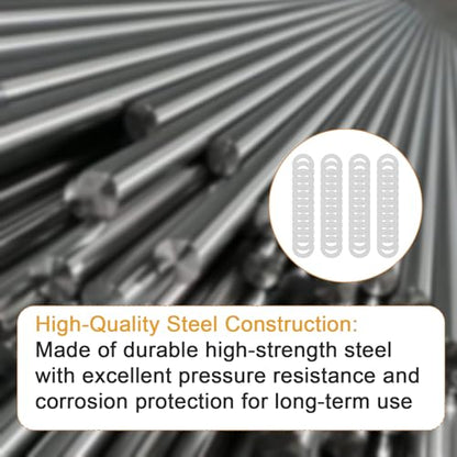 M7x12mm Shim Set for Mechanical Maintenance, 48pcs 304 Stainless Steel | 0.1, 0.2, 0.3 and 0.5mm, 12 pcs each, thin spacers for M7 bolts, electronics, mechanical maintenance and component spacing - size: M7X12