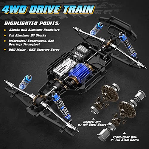 HAIBOXING 2995 RC Truck, 1:12 Scale RC Buggy, 40km/h Off-Road Desert Truck | Full-Aluminum Oil-Filled Shocks, Center Differential, 550 Motor Upgrade Version, Water-Resistant Electronics, Dual Batteries - style: 1:12 Dune Buggy