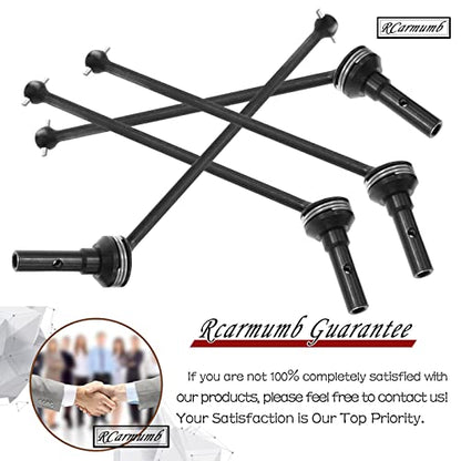 Drive Shaft CVD Upgrades Part for 1/8 Sledge 4WD #95076-4, 4pcs Front Rear Harden Steel #45 Upgrades Parts Hop-up for 1/8 4WD Sledge Monster Truck 95076-4,Black