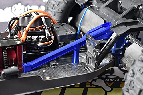 Aluminum Rear Chassis Brace For Traxxas 1/8 4WD Sledge Monster Truck 95076-4 - Blue