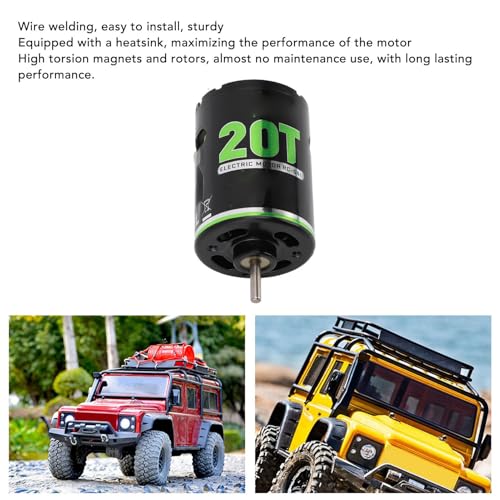 540 Brushed Motor with Heatsink, High Torsion Efficiency Motor for 1/10 RC Climbing Car Off Road Vehicle Racing Car
