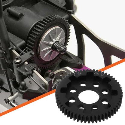 ECSiNG 1Pc 32P 0.8 Mod 57T Carbon Steel Spur Gear Compatible with Arrma 1/10 Granite 3S Compatible with Senton 3S Compatible with Big Rock 3S RC Car