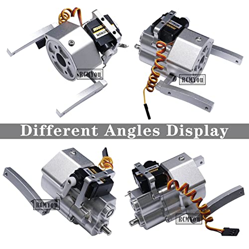 RC Gearbox for 1/10 RC Crawler Car SCX10 90046,Metal Chassis Frame Prefixal Shiftable Gearbox Upgrade Parts Hops Up,Upgrade 2022,More Durable,Two Speed Modes