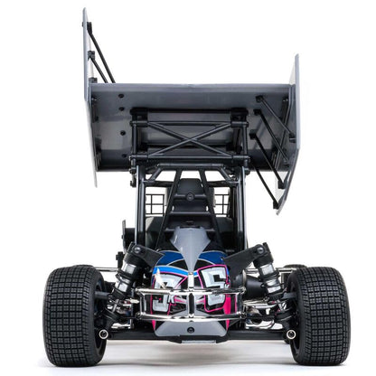 Helidirect Losi 22S Sprint 1/10 Scale 2WD RTR Dirt Oval RC Sprint Car, Brushed Spektrum Radio System - Blue - color: Blue