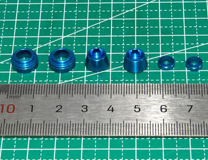 Steering Knuckle Blocks Cushion Compatible with 1/10 Tamiya Upgrade TT02 Suspension Mat Aluminum Alloy Part Replace(Blue)