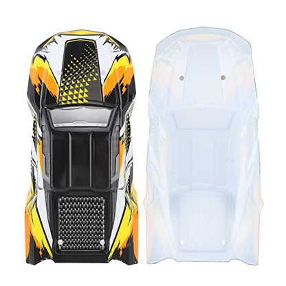 1/16 RC Car Body Shell for SCY PVC Orange Car Spare Parts, Assembly Accessory, Replacement Cover for Off Road RC Truck