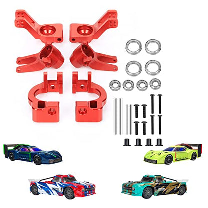 RCAWD Steering Block& C-hubs& Rear Hub Set for ARRMA 1/8 Vendetta 3S & Infraction 570 Mega Upgrades Parts,Hopups for #ARA330686#ARA330685#ARA330687 Caster Knuckle Arm Spindle Carrier Stub Axle Red - color: Red