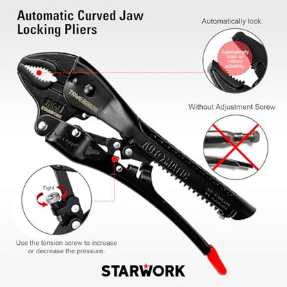 STARWORK TRUE MECHANIC 306-Piece Mechanics Tool Set and Socket Set, Comprehensive Tool Kit, Automotive Repair Tool Set, Professional - size: 306 PC