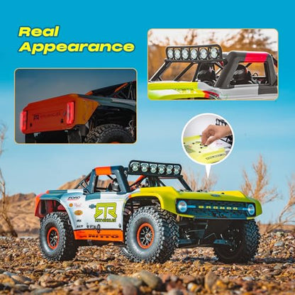 BEEZRC FMS 1/7 Brushless Ford Bronco RTR EB,RC Short Course Truck Fast rc up to 80km/h,High Speed RC Off-Road,4x4 RC Truck Hobby RC Waterproof, Remote Control Car for Adults RS, Racing Livery 2024 - color: Livery 2024